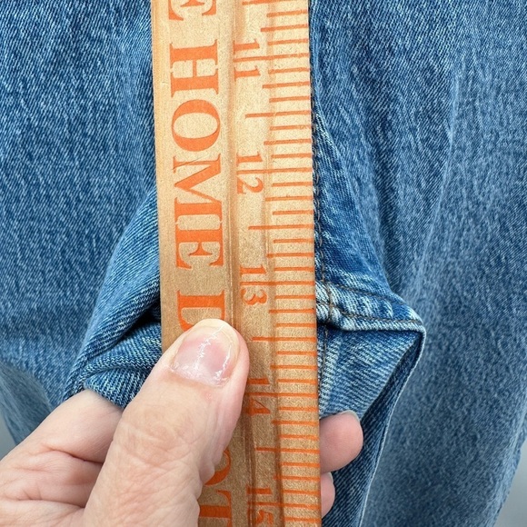 ABERCROMBIE & FITCH The 90's high rise straight plus size medium wash jean 16L - Picture 11 of 15